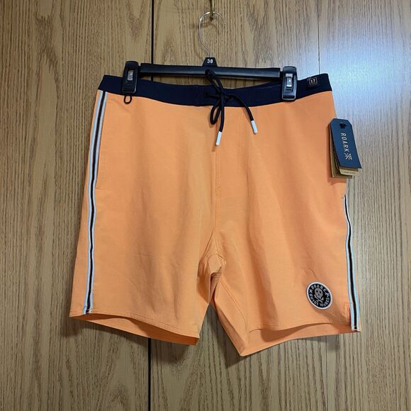 NWT Roark Men’s 30 Chiller Board Shorts Orange - Picture 1 of 9